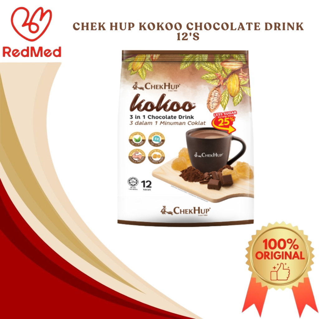 

CHEK HUP KOKOO 3IN1 CHOCOLATE DRINK 12'S