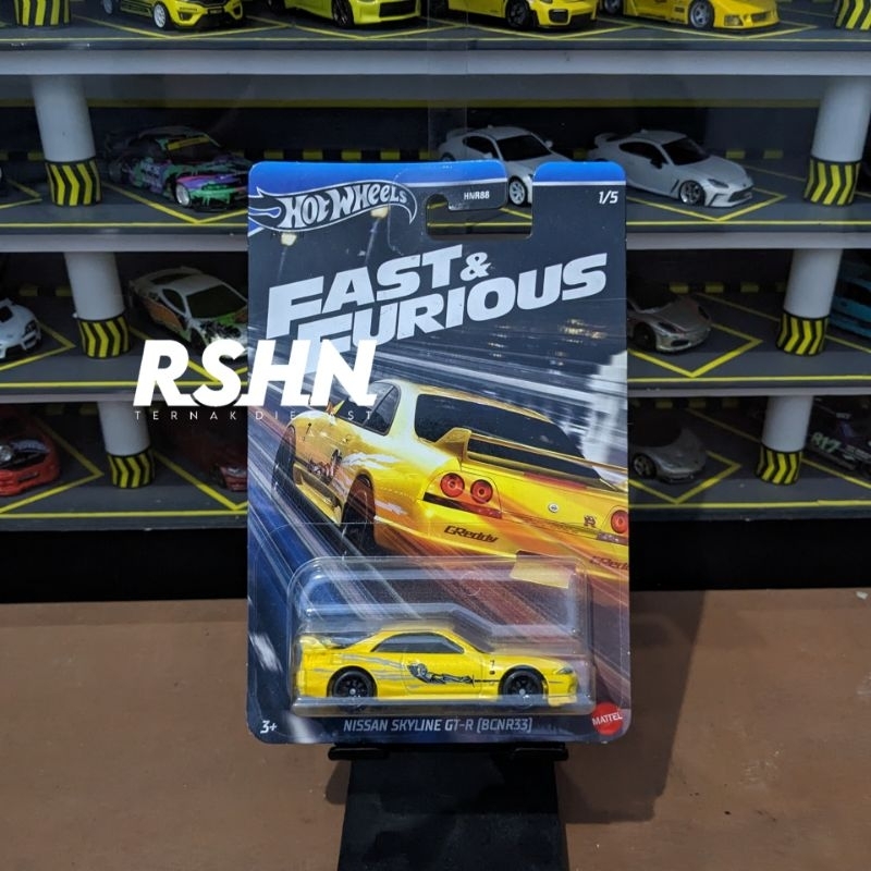 hot wheels fast and furious nissan skyline r33