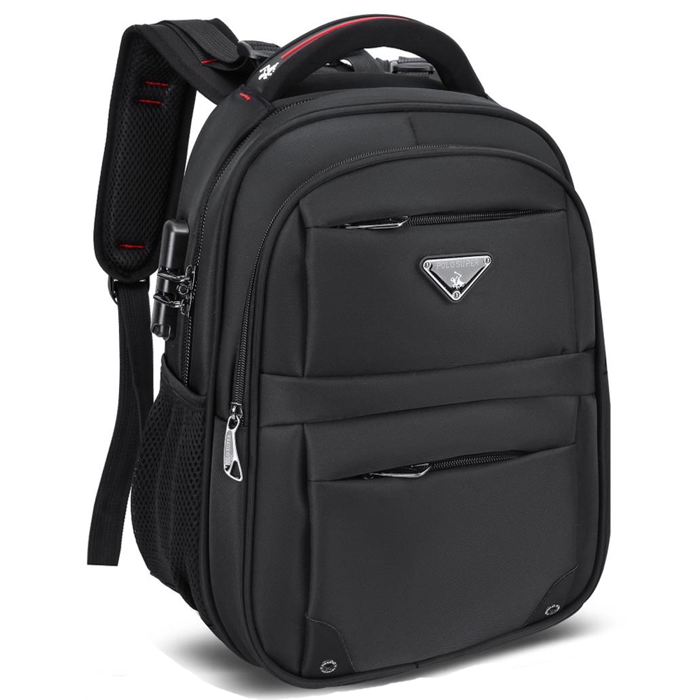 Tas Pria Ransel Laptop 16 inc Backpack Keylock Import POLO SUPER Ori Tas Sekolah Polo Ransel ABG