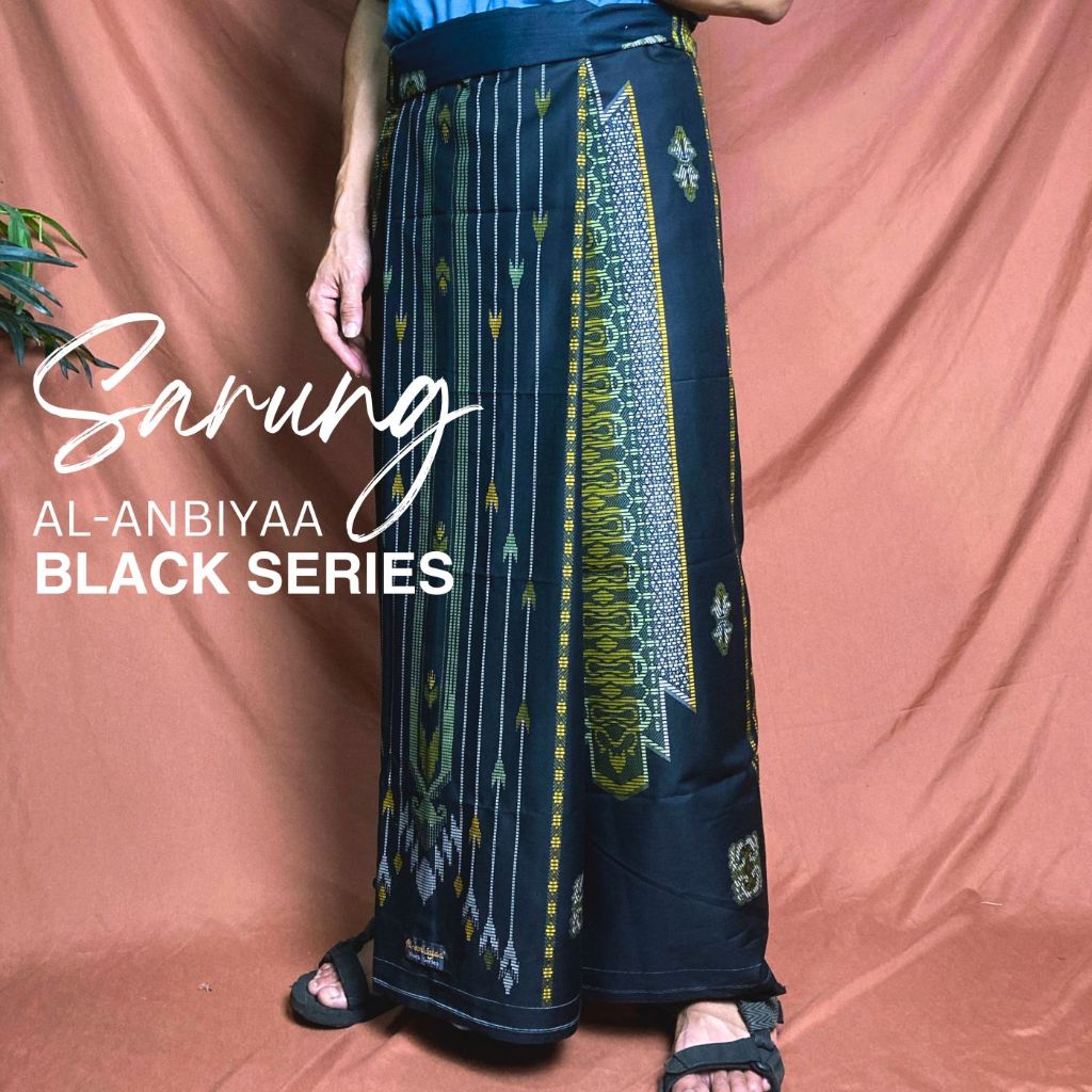 Sarung Al Anbiyaa Black Series motif songket - MBA