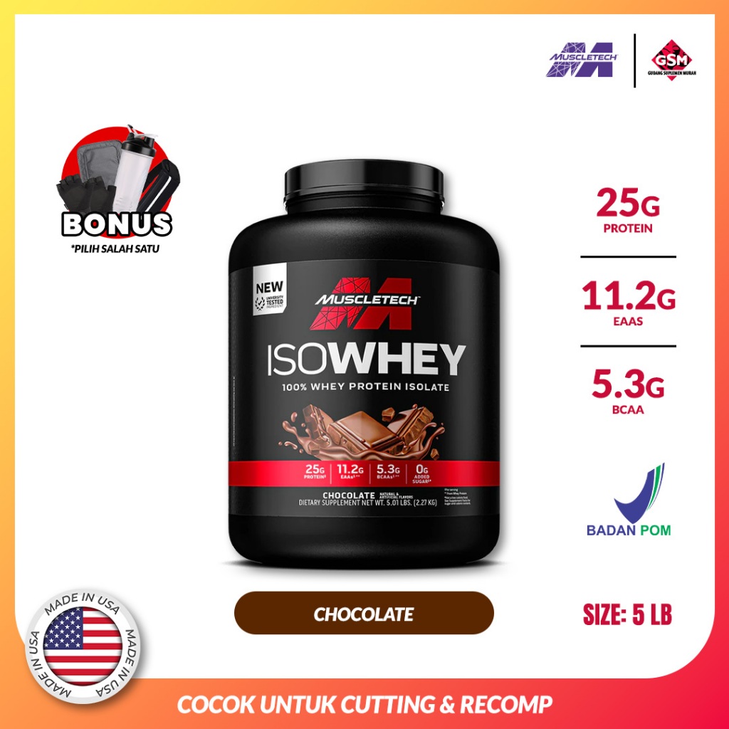 Muscletech iso whey 100% 5 lbs whey protein isolate