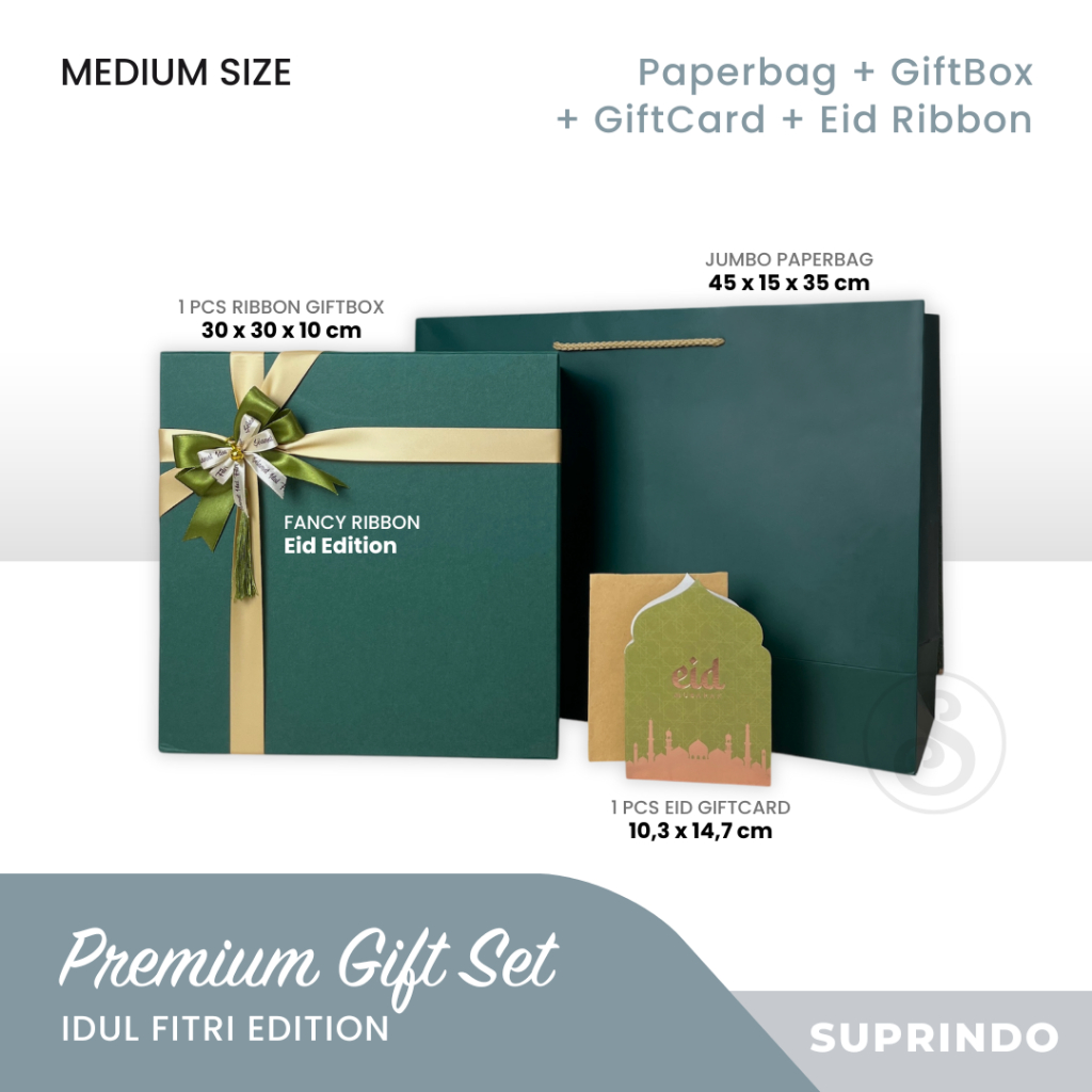 

Premium Gift Set Idul Fitri Paper Bag + Kotak Kado + KL + Pita Jadi