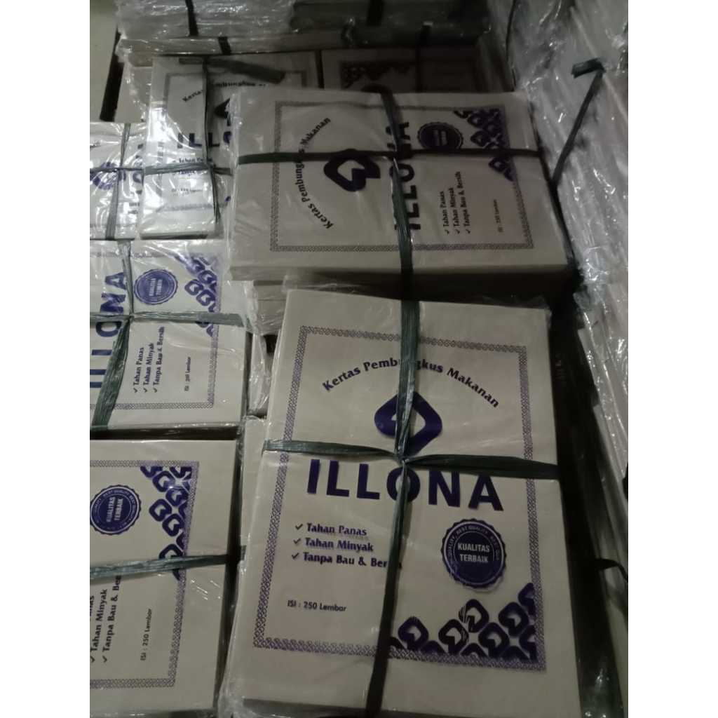 Kertas Nasi Coklat / Kertas Pembungkus Nasi Coklat ILLONA 1 pack