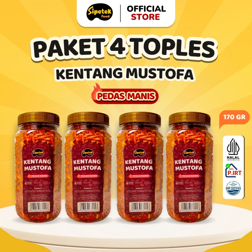 

[Spesial] Paket Bundling 4 Toples Kentang Mustofa Sipetek