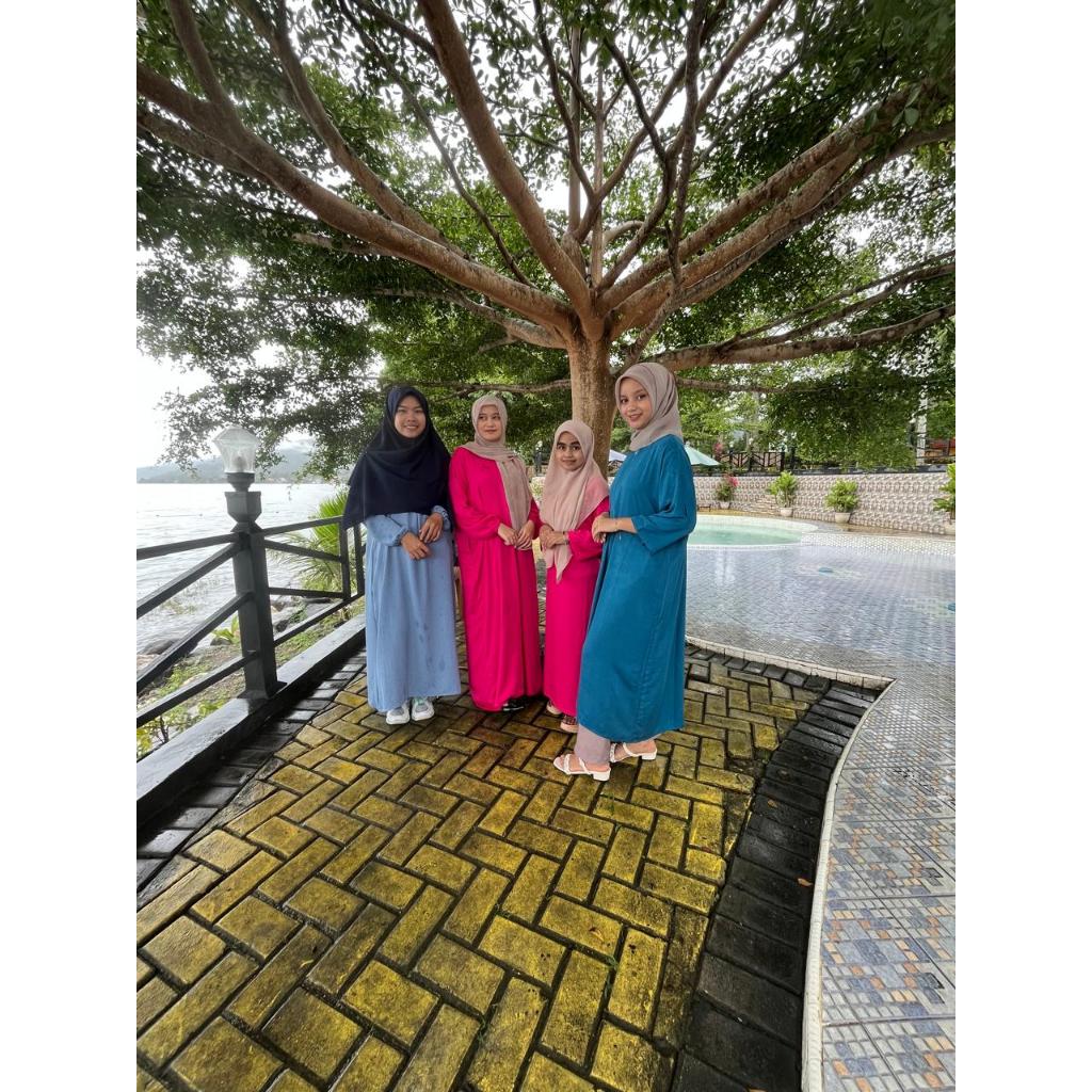 Gamis Polos Midi