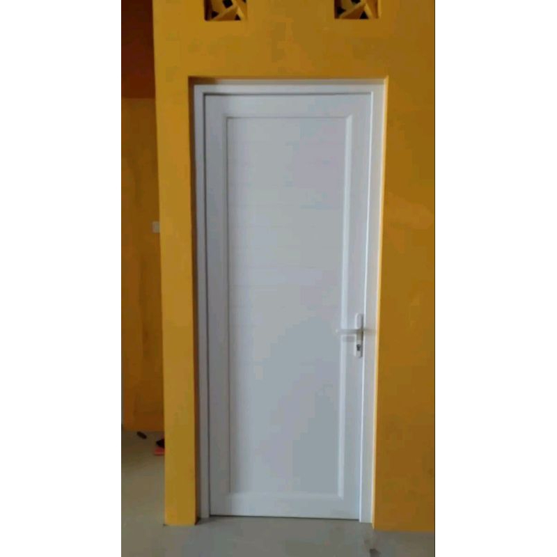 pintu spandrell satu Daun alexindo putih full Aluminium