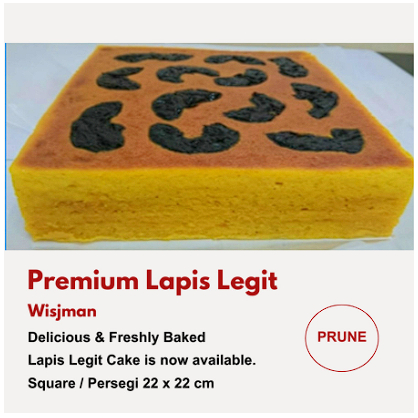 

Premium Lapis Legit Wisjman Prune Persegi (22x22cm)