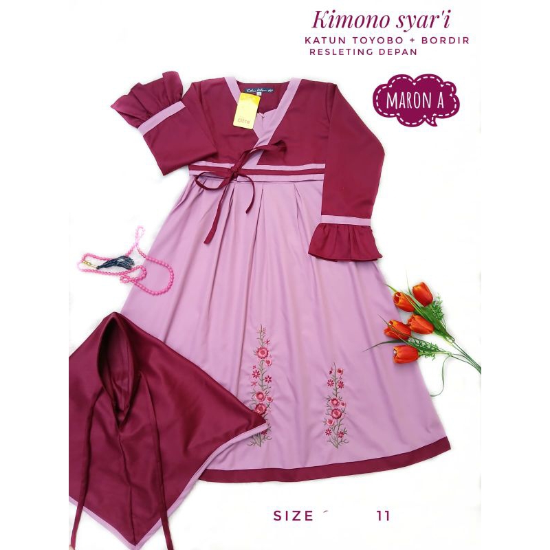 GAMIS ANAK MODEL KIMONO||CITRA KIDS ANAK||Gamis anak perempuan