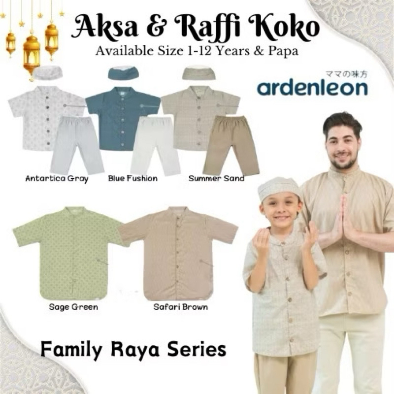 Koko couple anak dan ayah pria jumbo 3XL