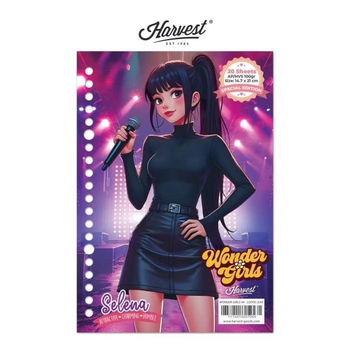 

Gramedia Tunjungan : Loose Leaf / Kertas Binder Harvest A5 Wonder Girls - Selena