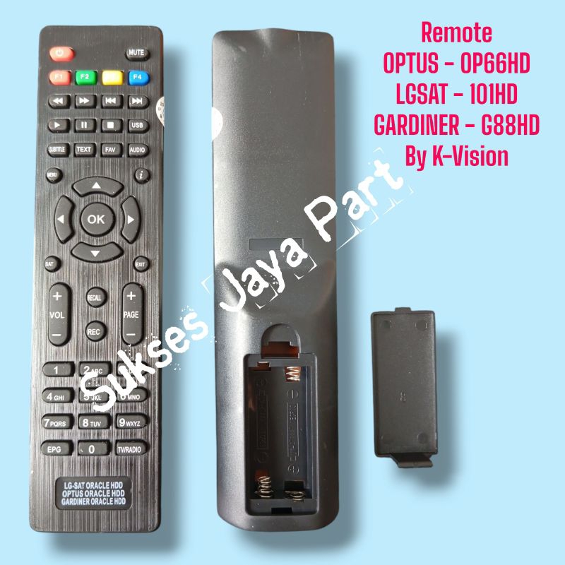 Remote Receiver Gardiner Ottimo G-88HD K-Vision Optus K-Vision LGAST /GOL Remot optus kvision