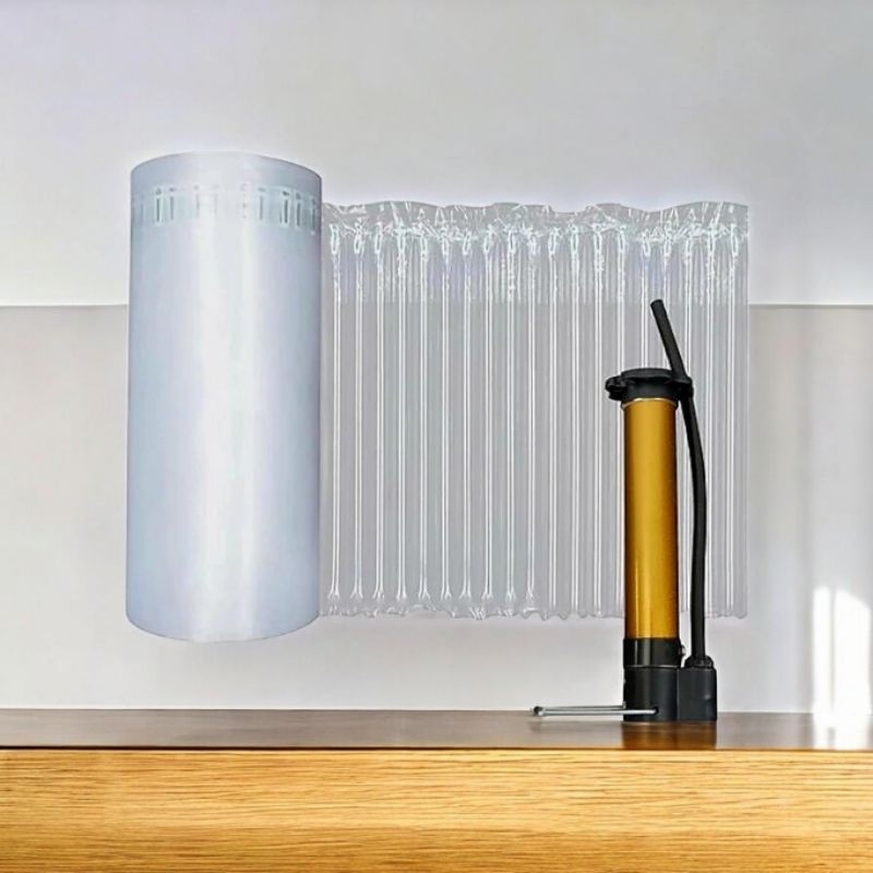 

45x300 poly air inflatable cushion bubble wrap pump plastik pembungkus botol kaca gelas 45cm x 300meter