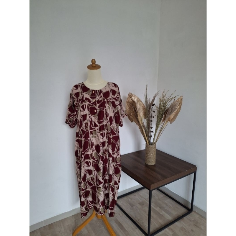 DASTER RAYON KEKINIAN WANITA LD 105 MOTIF BATIK  DPA TG
