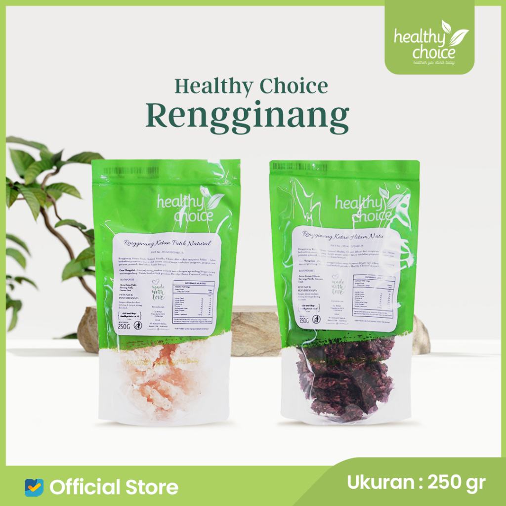 

Healthy Choice Rengginang ( Ketan Hitam, Ketan Putih & Singkong) 250 gr