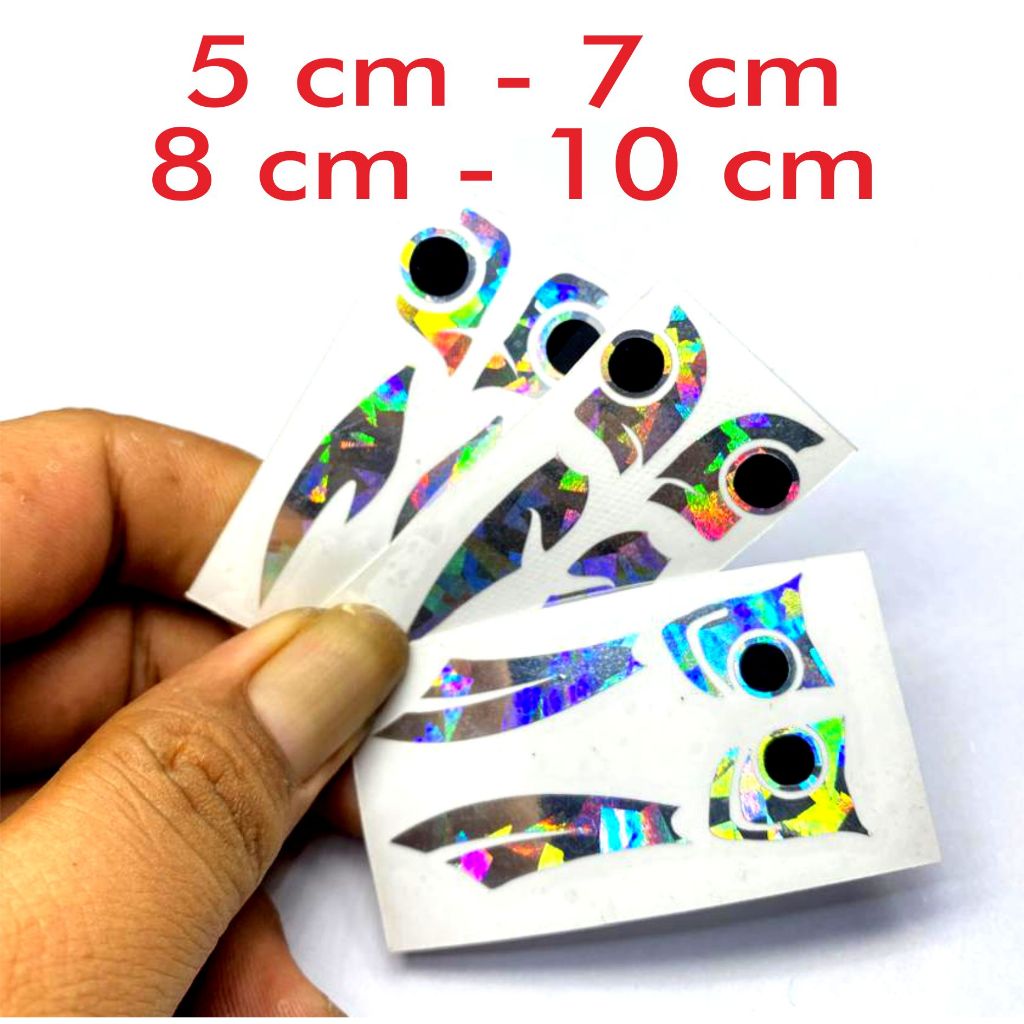 cutting stiker untuk umpan popper handmade