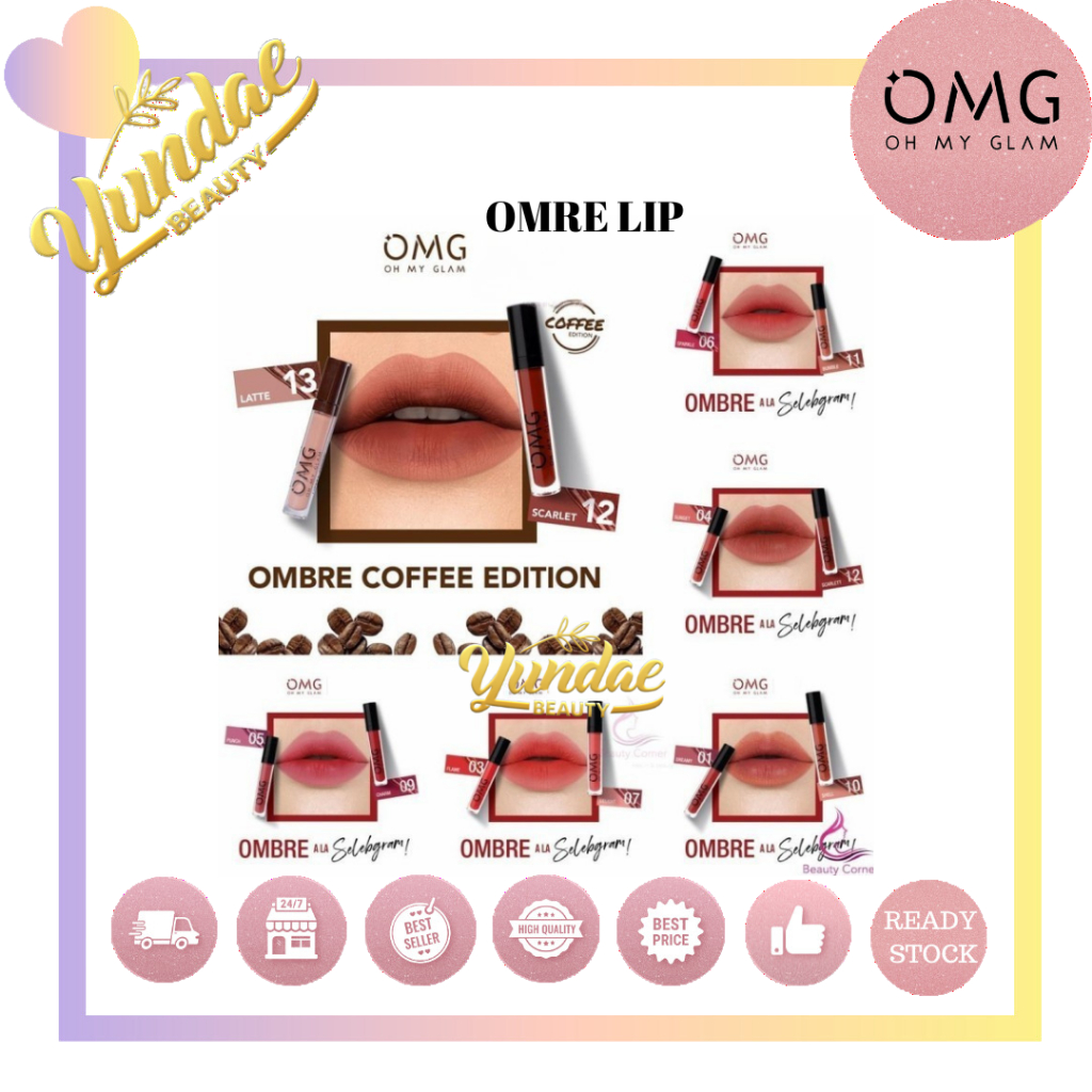 OMG Paket Ombre Lips | OMG Paket Ombre Coffee Edition | Oh My Glam Ombre Lips