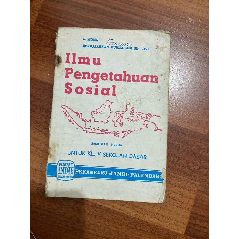 Buku IPS berdasarkan kurikulum SD 1975 untuk kelas 5 SD