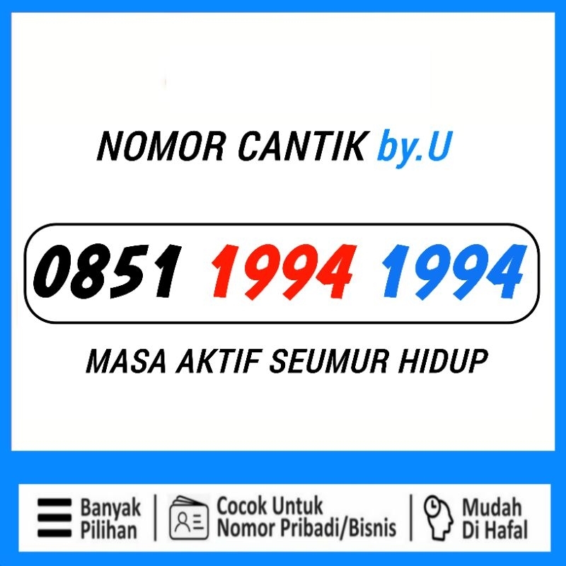 Nomor Cantik Simpati byU 1993 1993 1994 1994 - 1995 1995 - 1996 1996