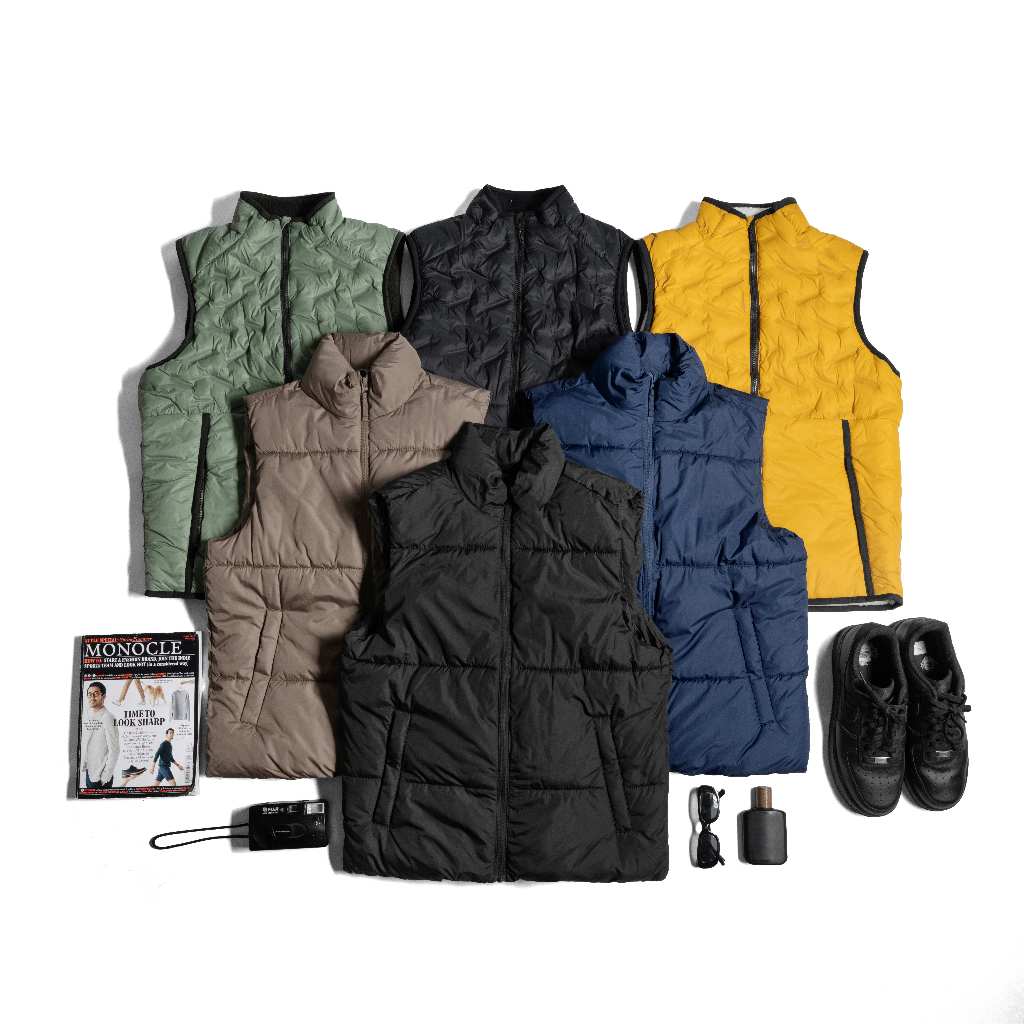 Vest Puffer Pria Water Resistance