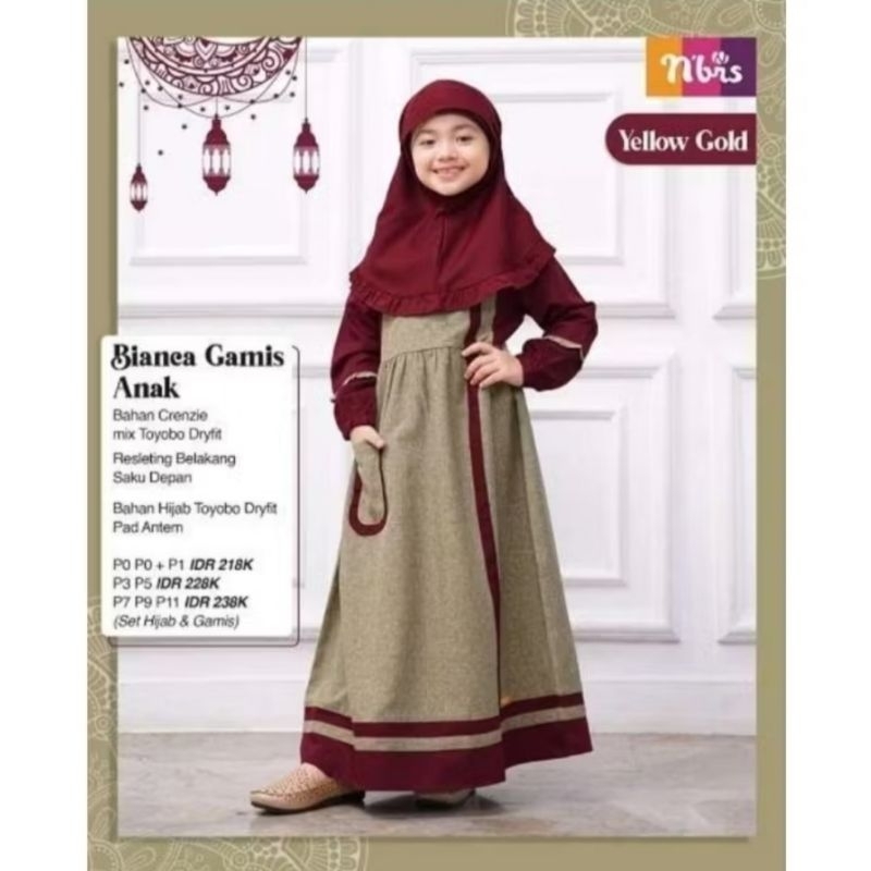 Gamis Nibras P0 maroon