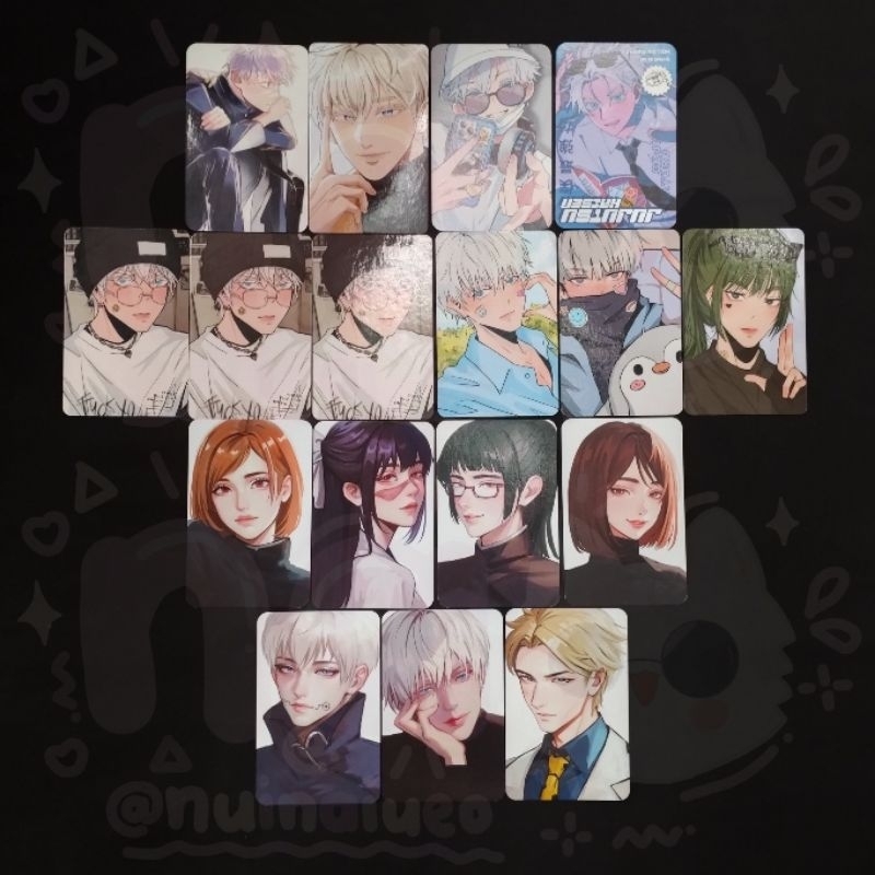 [READY STOCK] PHOTOCARD 6BAJI JUJUTSU KAISEN GOJO MEGUMI MAKI YUUTA TOGE