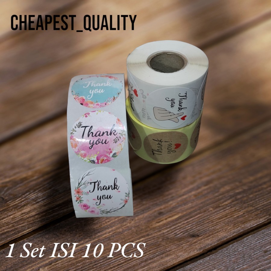 

Sticker Label Thank You / Stiker Segel Thank you - Medium ISI 10 PCS