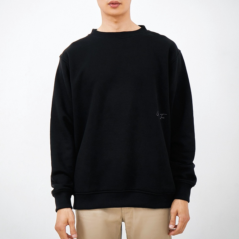Guteninc - Sweater Crewneck Basic Embroidery Type Black