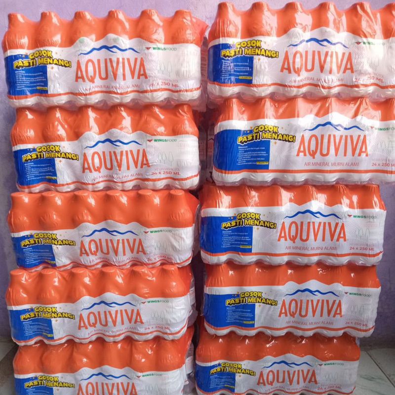 

Air mineral AQUVIVA 1 dus (24 botol x 250ml)