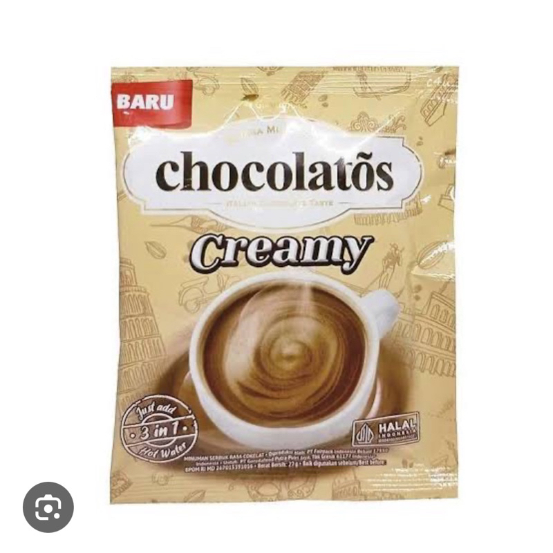 

CHOCOLATOS drink Creamy 26gr renteng