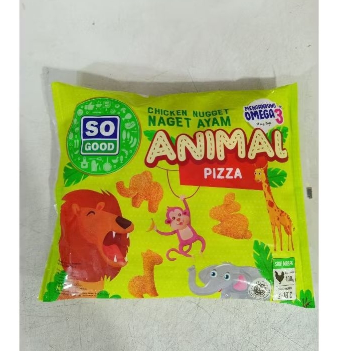 

SO GOOD NUGGET ANIMAL PIZZA 400gr