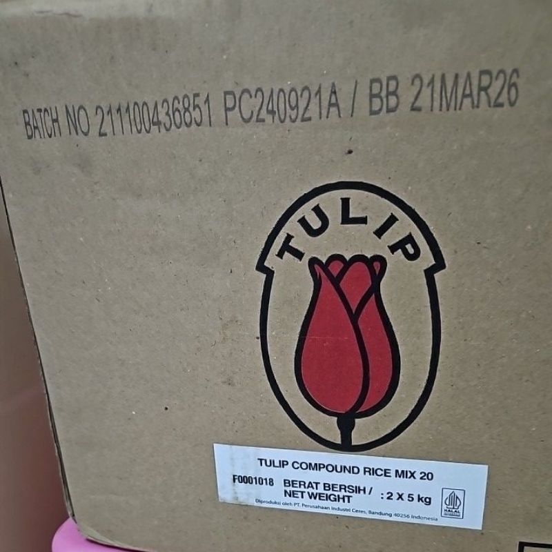 

Meses Tulip Warna warni 1dus 5kg