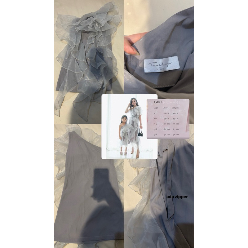 touch up touchup atelier savira dress girl kids size 3-4 yo