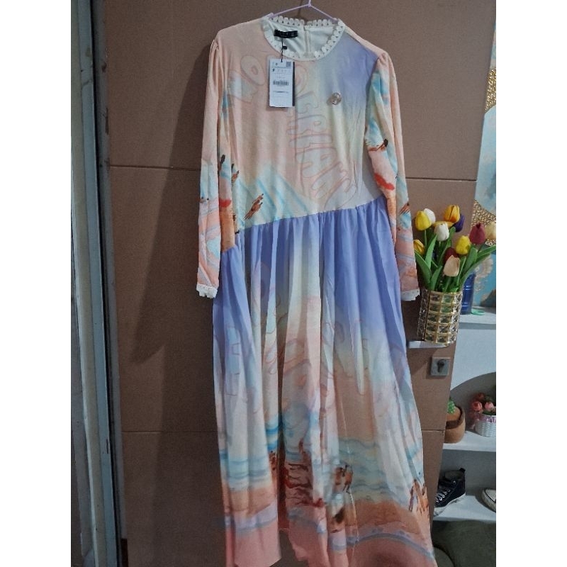 gaun lfy by lafreya bahan jatuh creep