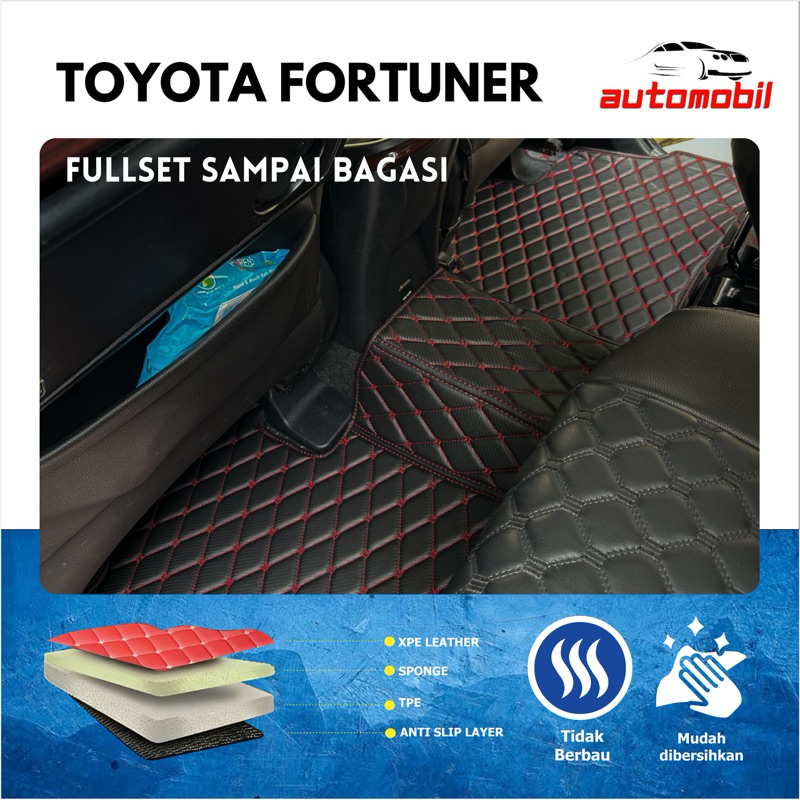 Karpet Mobil 7D Premium Fortuner Fullset