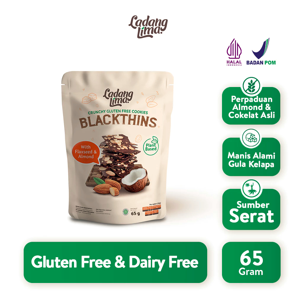 

Blackthins Mini Bites 65g - Ladang Lima Cookies Gluten Free With Protein ladang lima blackthins