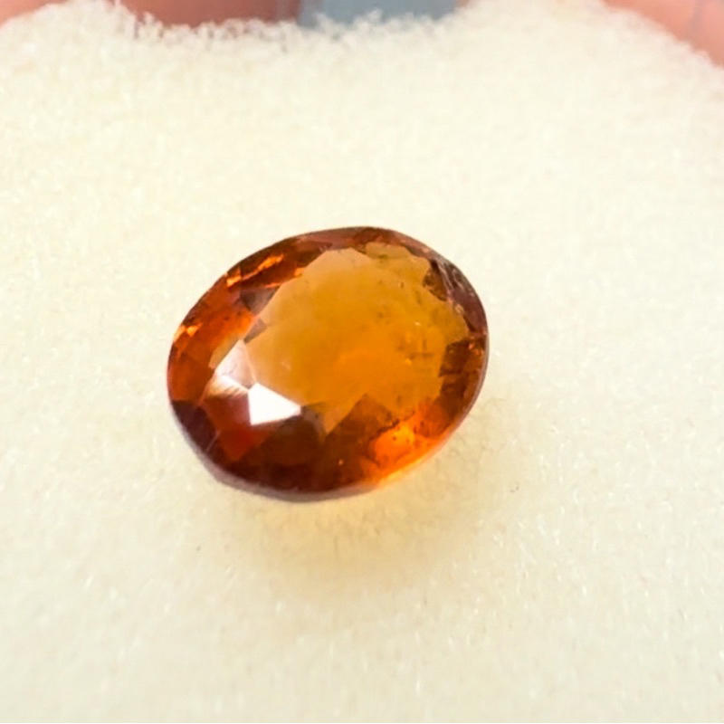 Natural Hessonite Garnet Grossular ( Orange Ceylon )