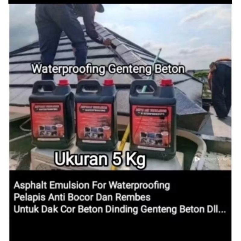 5 Kg,Aspal Cair, Asphalt Emulsion For Waterproofing