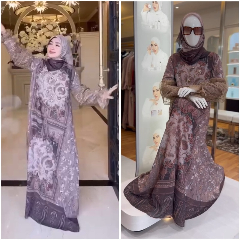 SHELLASAUKIA dress store mewah payet set hijab ori by SHELLASAUKIA