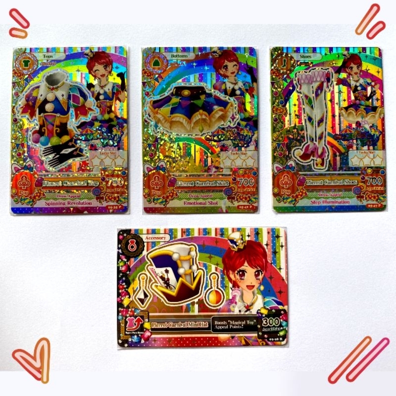 Aikatsu kartu [PREMIUM] Kaede Pierrot Carnival set