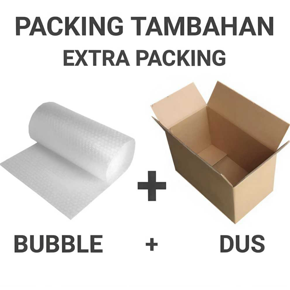 

Tambahan Packing Extraa Bubble Wrap+Kardus Untuk Tambahan Packing Agar Lebih Aman