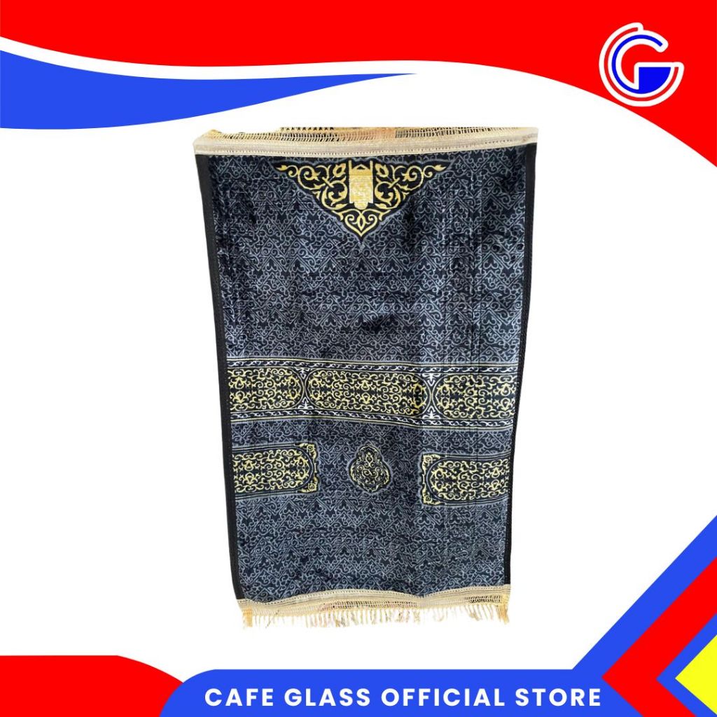 SAJADAH BULU MOTIF ARAB ELEGAN TIMBUL / KARPET SHOLAT ANTI SLIP / SAJADAH TRAVELLING HAJATAN NYAMAN 
