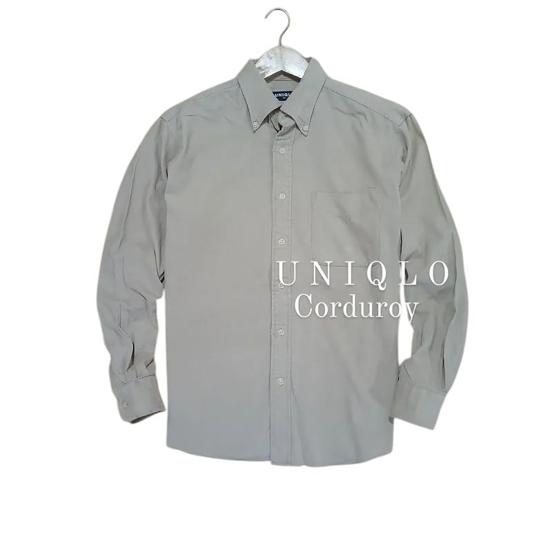 Shirt corduroy pria keren UNI QLO second murah