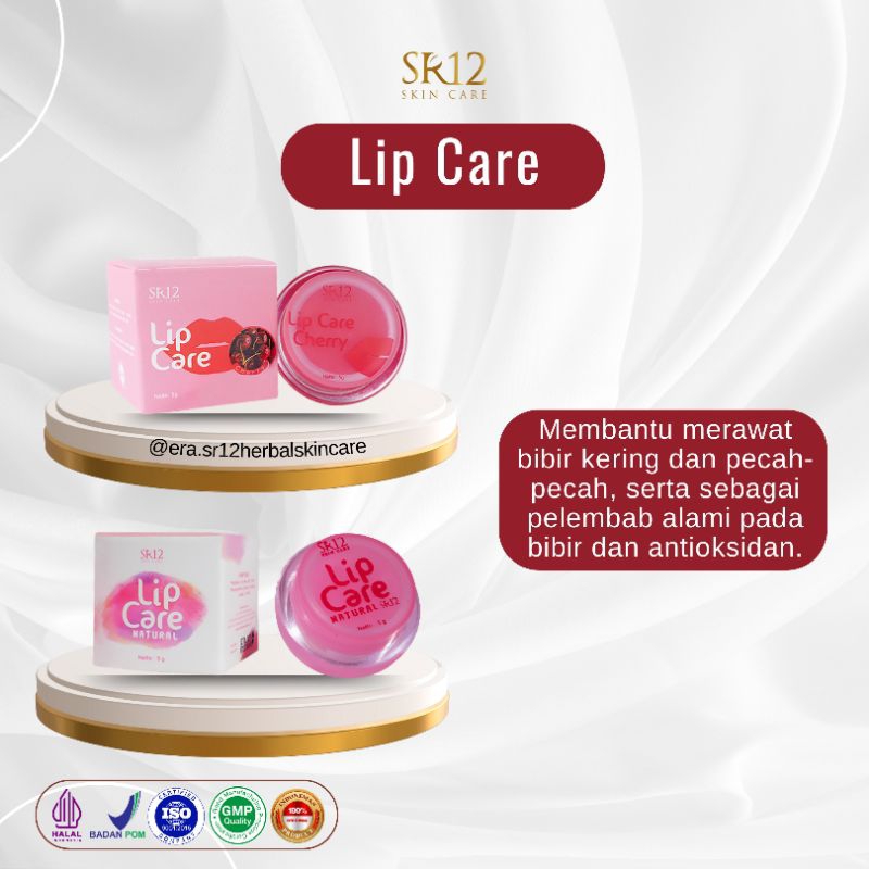 LIP CARE SR12/ Lip Balm Pelembab/Lipcare Pencerah Bibir/LipSerum/ lip tint Pemerah Bibir Alami/lip b