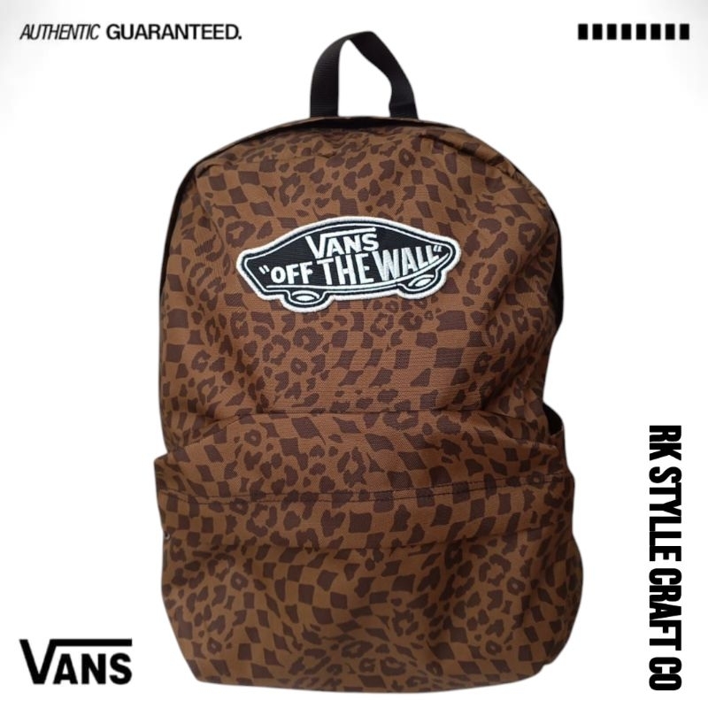 Tas Ransel | Tas Unisex | Tas Vans Realm BackpackLeopard Spot 100%Original