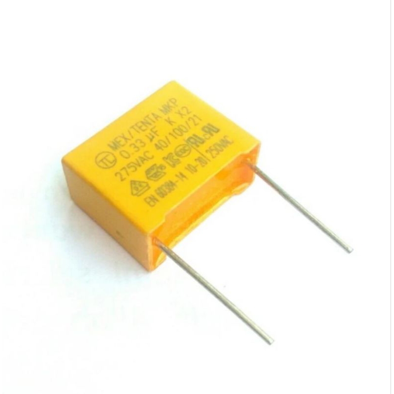 Capacitor MKP 0.33uF 275VAC Kapasitor 0.33 uF 275 Volt MKP MKT 330nF 275Volt 334J 275V