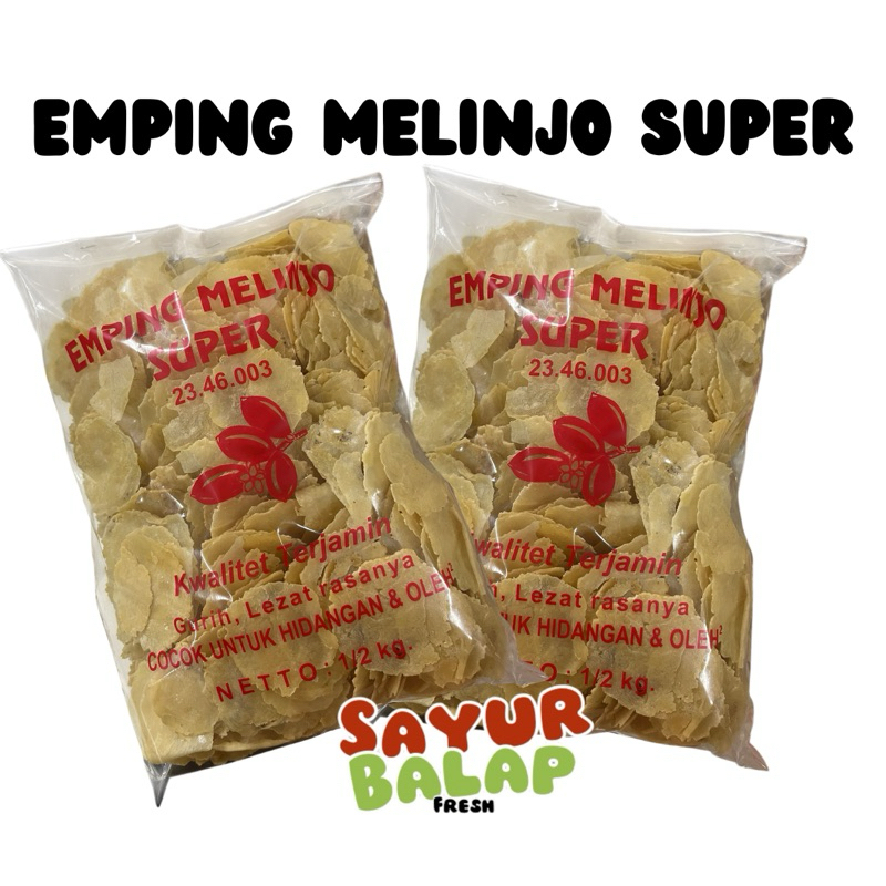 

Emping Melinjo Super 500gr Emping Mentah Melinjo Gurih Asin Emping Mlinjo