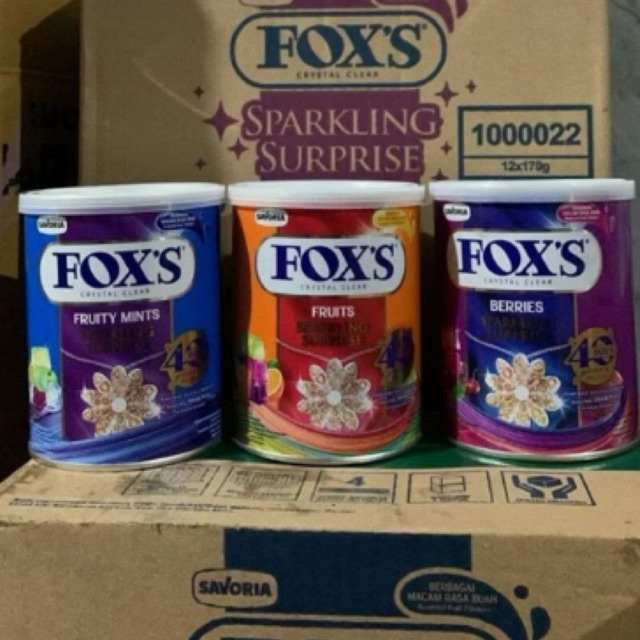 

PROMO✨ fox’s fruits, berries can kaleng 170g
