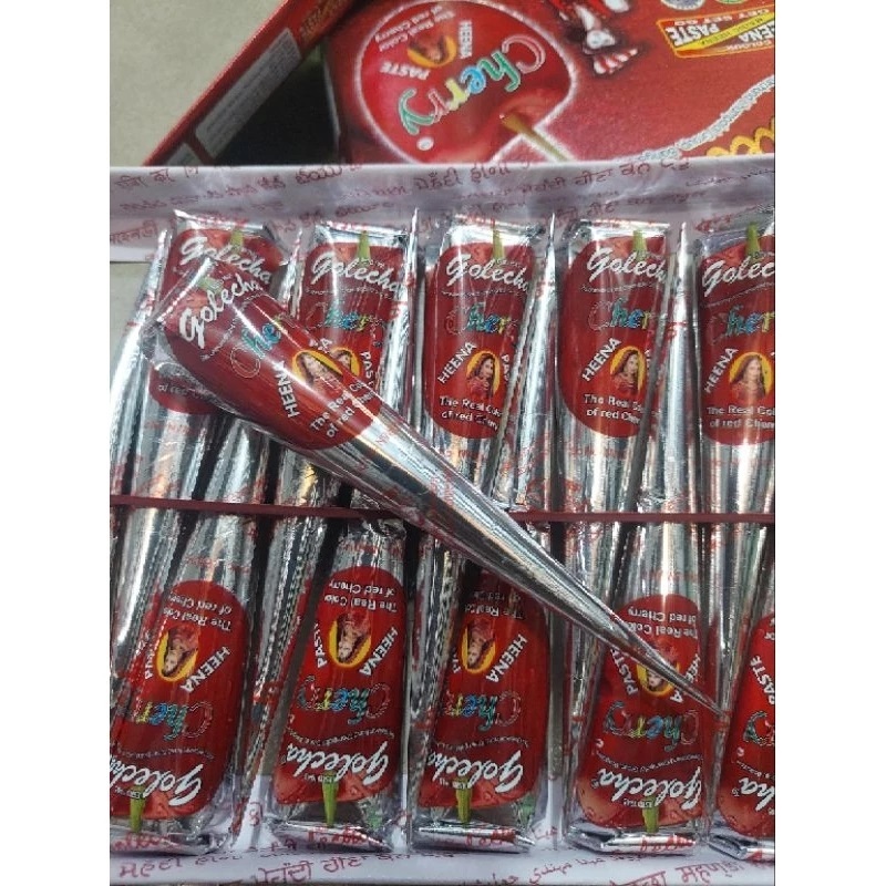 HENNA TANGAN GOLECHA CHERRY RED