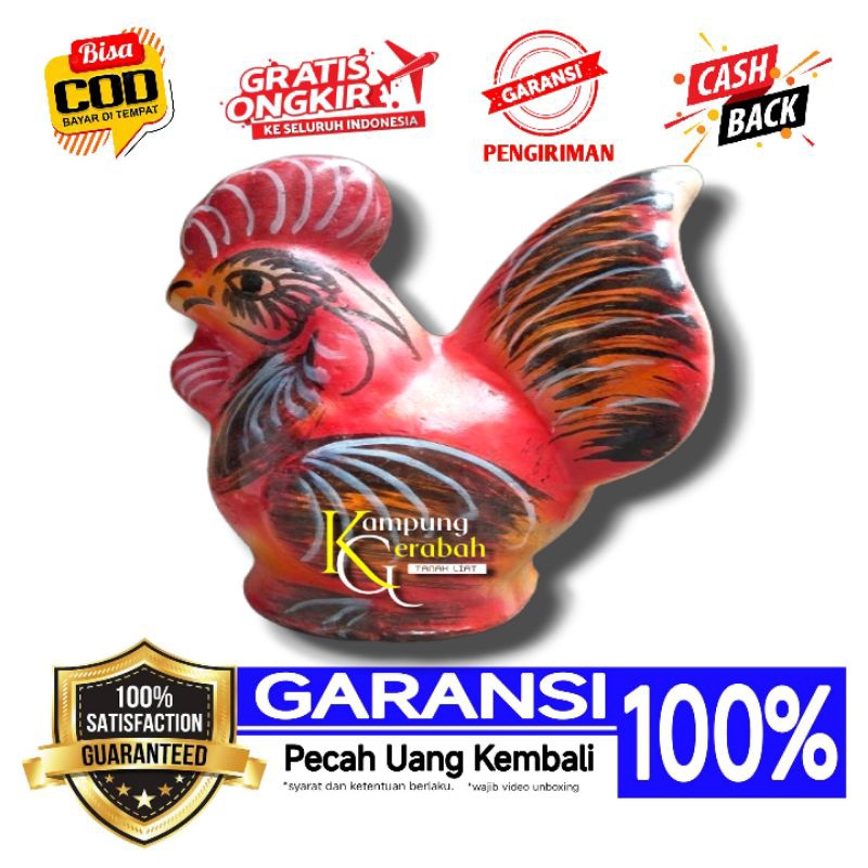 CELENGAN AYAM | CELENGAN AYAM TANAH LIAT | CELENGAN BESAR | CELENGAN ANAK | CELENGAN AYAM UNIK