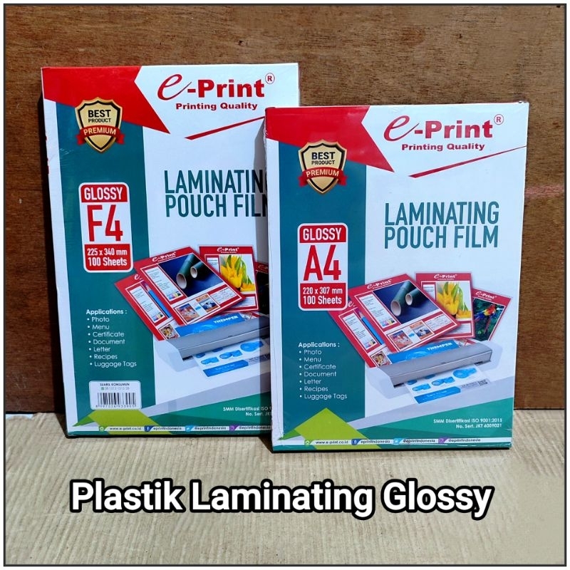 

20,10 Lembar Plastik Laminating A4 / F4 EPRINT